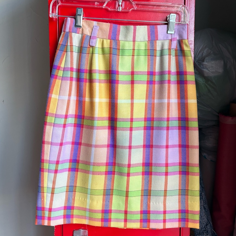 Laurèl by Escada Vintage Plaid Skirt